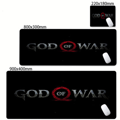 Xxl Mouse Pad God of War Desk Mat Pc Gaming Accessories Keyboard Computer Mousepad Gamer Large Cabinet Office Table Carpet Rug
