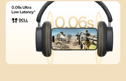 Cuffie over-ear wireless Bluetooth 5.3 Baseus – Driver HiFi da 40mm, autonomia di 70H, headset pieghevole con audio spaziale