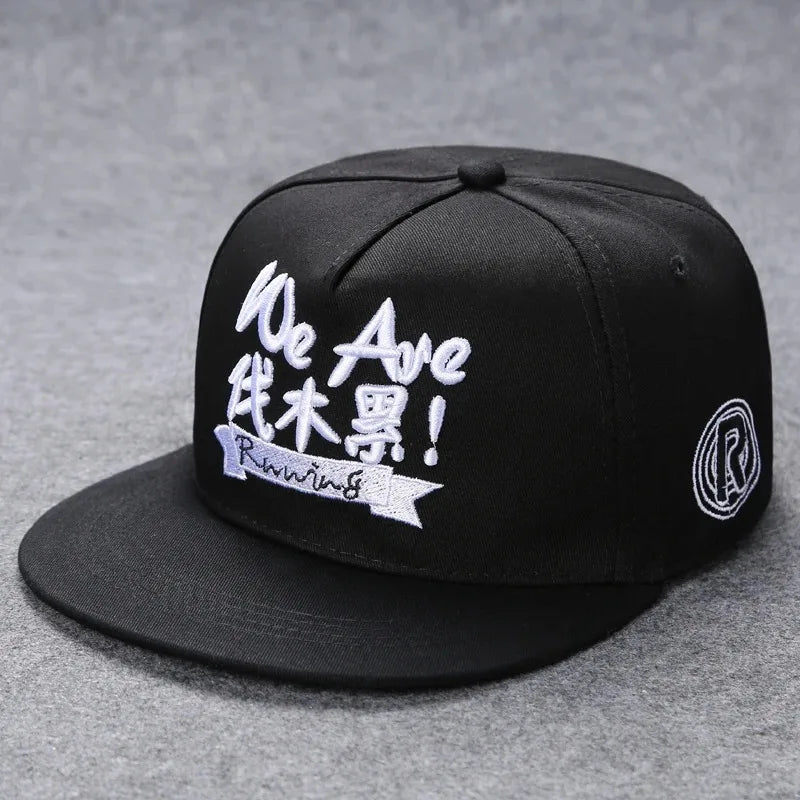 Herren-Baseballkappe mit Buchstabenstickerei, „Tide“, universell kombinierbar, flache Krempe; Damen-Sommer-Hip-Hop-Kappe, Outdoor-Sonnenkappe, verstellbare Schirmkappe