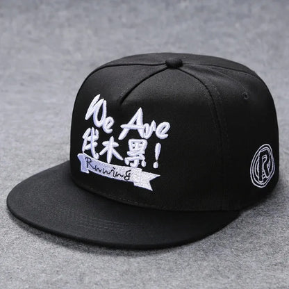 Herren-Baseballkappe mit Buchstabenstickerei, „Tide“, universell kombinierbar, flache Krempe; Damen-Sommer-Hip-Hop-Kappe, Outdoor-Sonnenkappe, verstellbare Schirmkappe