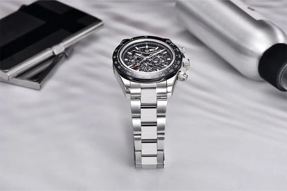 Relógio Mecânico Automático PAGANI DESIGN para Homem em Aço Inoxidável, Impermeável, Desportivo 10Bar, Luxo Casual para Homem