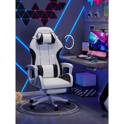 Férfi e-sport szék, kényelmes hosszan tartó üléshez, dönthető számítógépes szék pihenéshez, háttámla