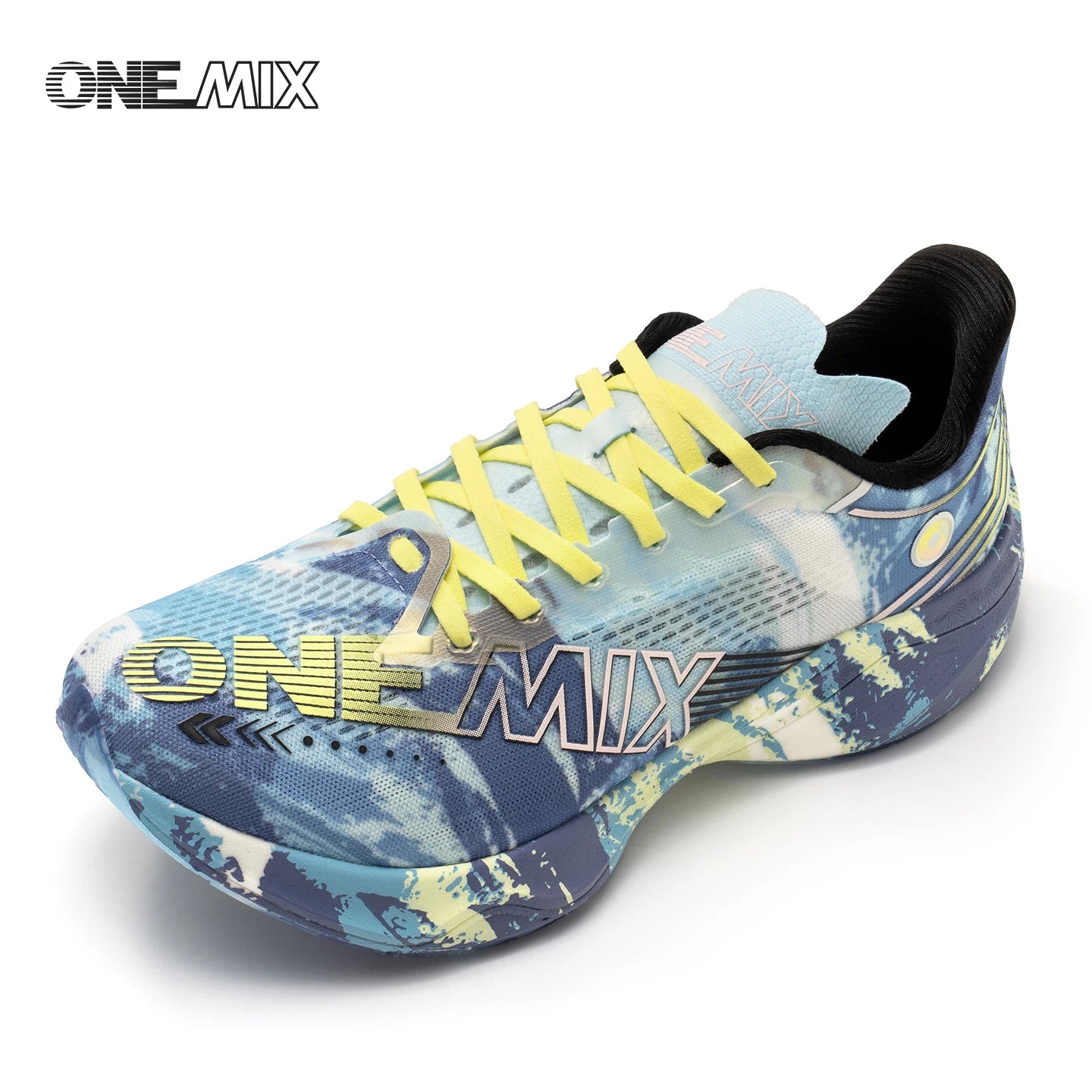 ONEMIX Sapatilhas de Corrida de Maratona em Nylon Carbon Board, Alívio de Impacto, Suporte Estável Profissional, Ressalto Ultraligeiro
