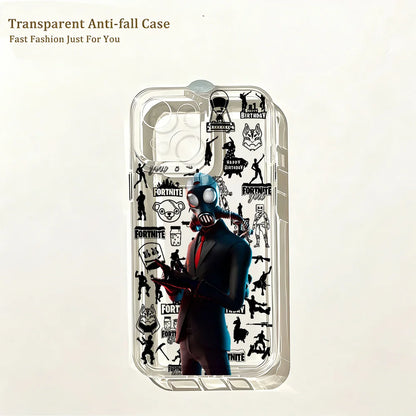 Hot Game Fortnite Phone Case for iPhone 17e 17 16 16e 15 14 13 12 11 Mini Pro Max X XR XS Max 7 8 Air Plus Clear Back Cover