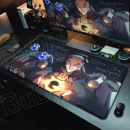 Tapete de rato gaming Overwatch Anime Girl grande XXL com impressão HD, base para teclado de computador, portátil e escritório, tapete de secretária em borracha macia 900x400 MM