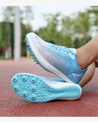 High Quality Men Women Track and Field Shoes Youth Anti-Slip Sneakers Outdoor Professional Jumping Running Shoes Student Trainers