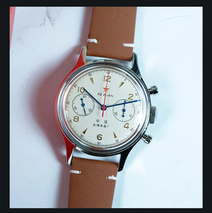 Reloj mecánico para hombre Seagull 1963 International Edition, reloj de piloto ST1901, cronógrafo retro de pulsera, aviación de la Fuerza Aérea, nuevo