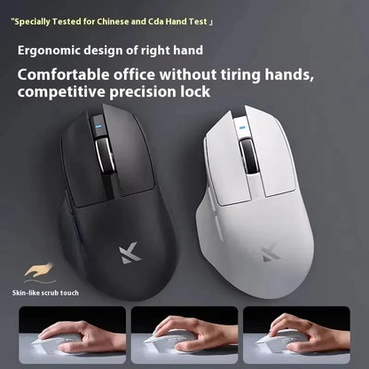 NEW G7 PRO Gaming-Maus, kabellos mit drei Modi, Bluetooth, ergonomisch und leicht, individuell anpassbare PC- und Büro-Gamer-Zubehörmaus