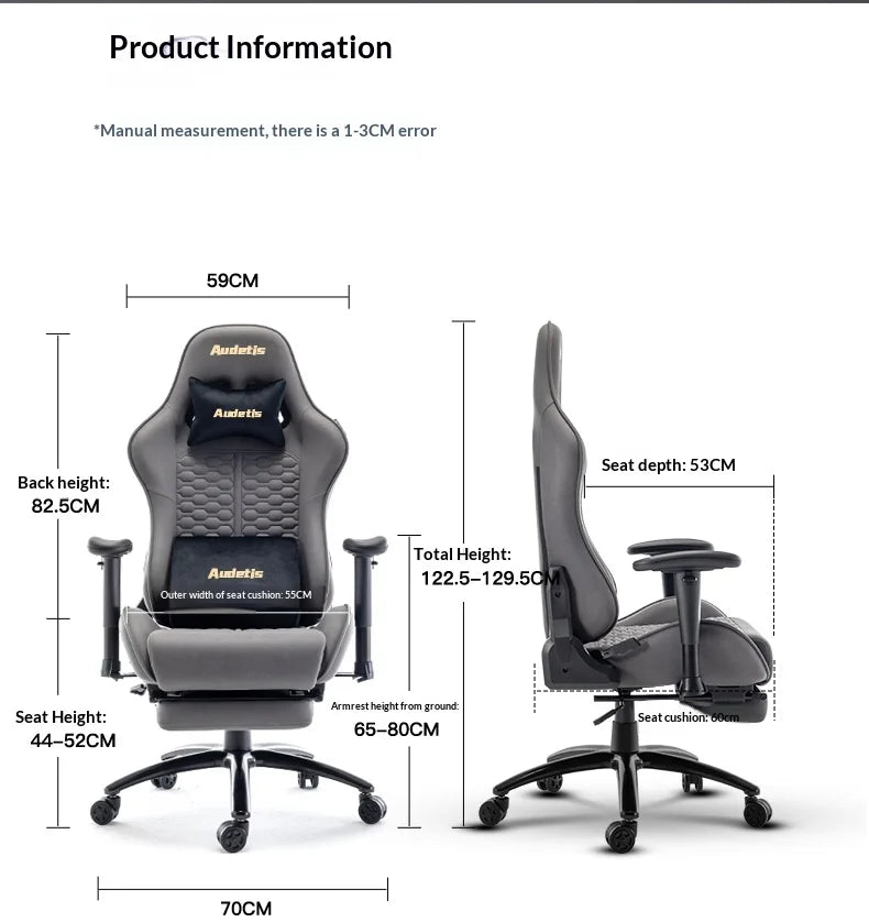 Office Ergonomic Gaming Chairs Desk Gamer Computer Comfortable Chairs Vanity Chair Technology Fabric Gaming Chairs Home Bedroom