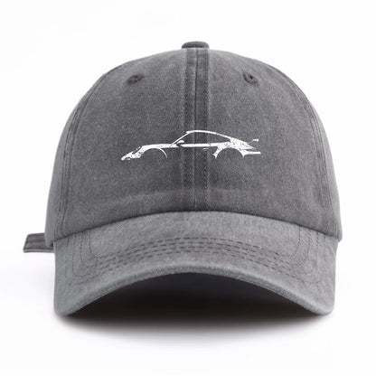 1pc 911 Print Washed Baseball Cap for Adults,  Minimalist Retro Style Casual Soft Adjustable Dad Hat, Perfect As Gift