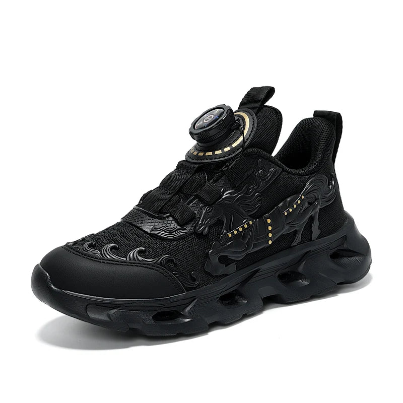 Childrens Sports Shoes Fashionable Mesh Campus Student Cushioning Training Shoes New Breathable Non Slip Daily Jogging Shoes
