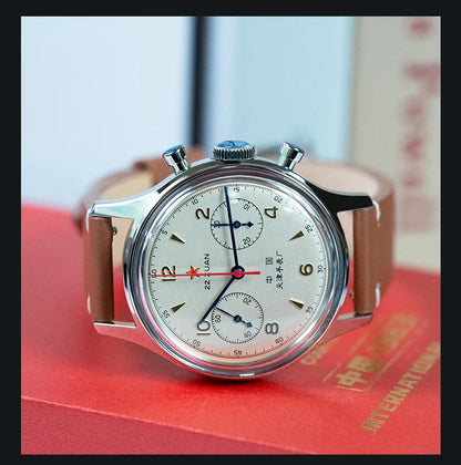 Reloj mecánico para hombre Seagull 1963 International Edition, reloj de piloto ST1901, cronógrafo retro de pulsera, aviación de la Fuerza Aérea, nuevo