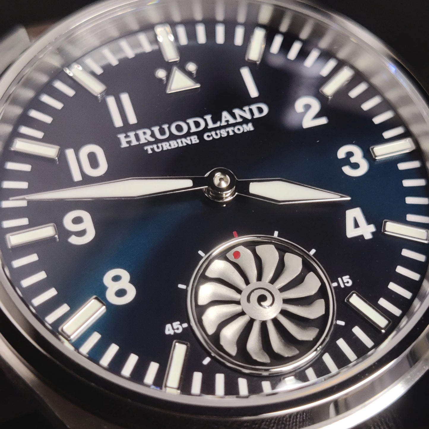 Hruodland 2025 Nuovo orologio meccanico da uomo Seagull ST3620 Retro Pilot 43MM BGW-9 luminoso, vetro zaffiro, turbina, Reloj Hombre