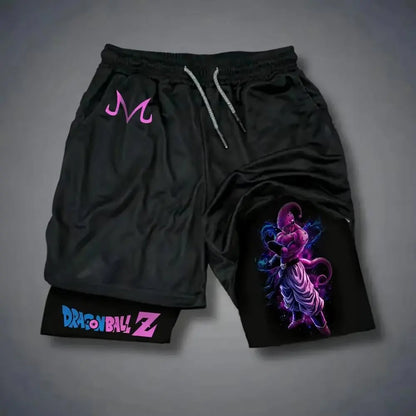 Dragon Ball Summer Men's Shorts Anime Printed Sports Pants Breathable Quick Drying Double Layer Shorts Gym Pants 2026 Streetwear