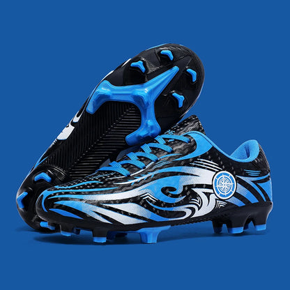 Men Soccer Cleats Comfortable Breathable Boys Football Shoes Lightweight Anti-Slip Training Boots for Grass Turf Outdoor Sports