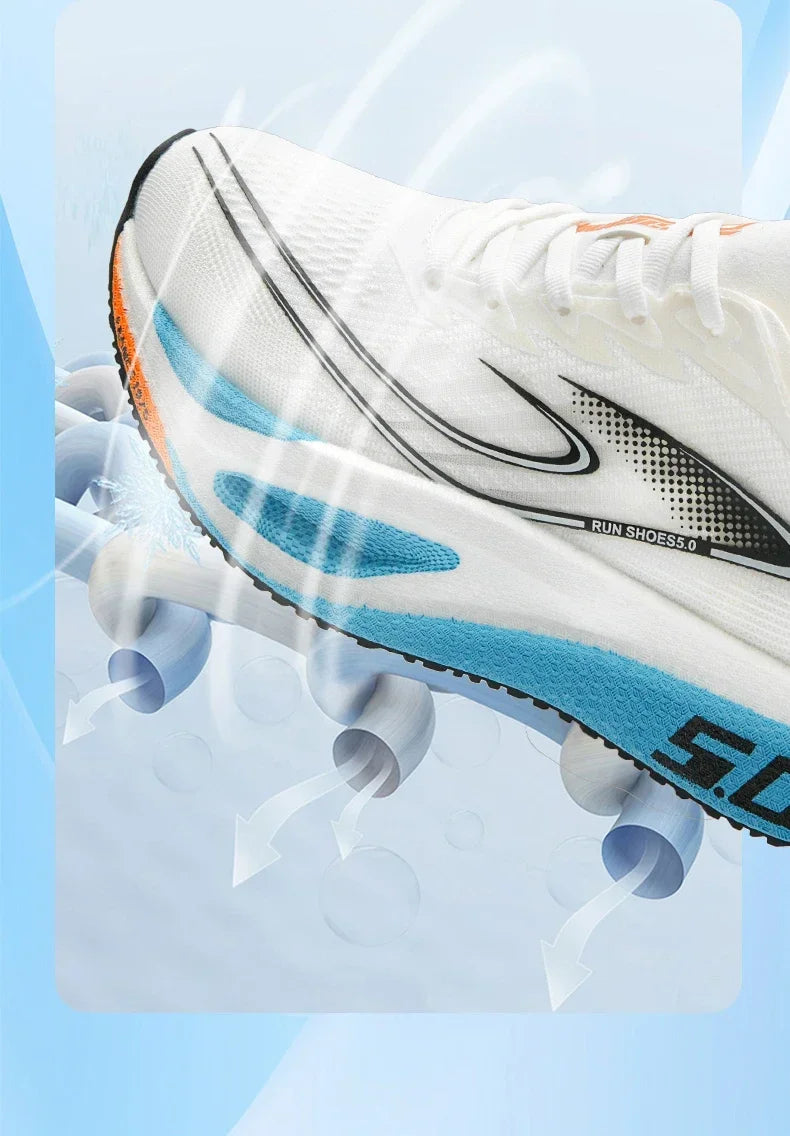 Unisex 2025 Laufschuhe mit Vollcarbonplatte – professionelle Marathon-Rennschuhe, leicht, federnd gedämpft und atmungsaktiv