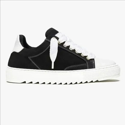 Baskets en toile peinte de style britannique, marque de luxe, pour hommes et femmes, motif à pois, chaussures de sport tendance pour tous les jours.