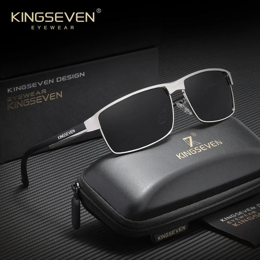 KINGSEVEN Luxury Classical Vintage Unisex Polarized Sunglasses Outdoor Sports Protective Anti-Glare Trendy Driving Eyewear