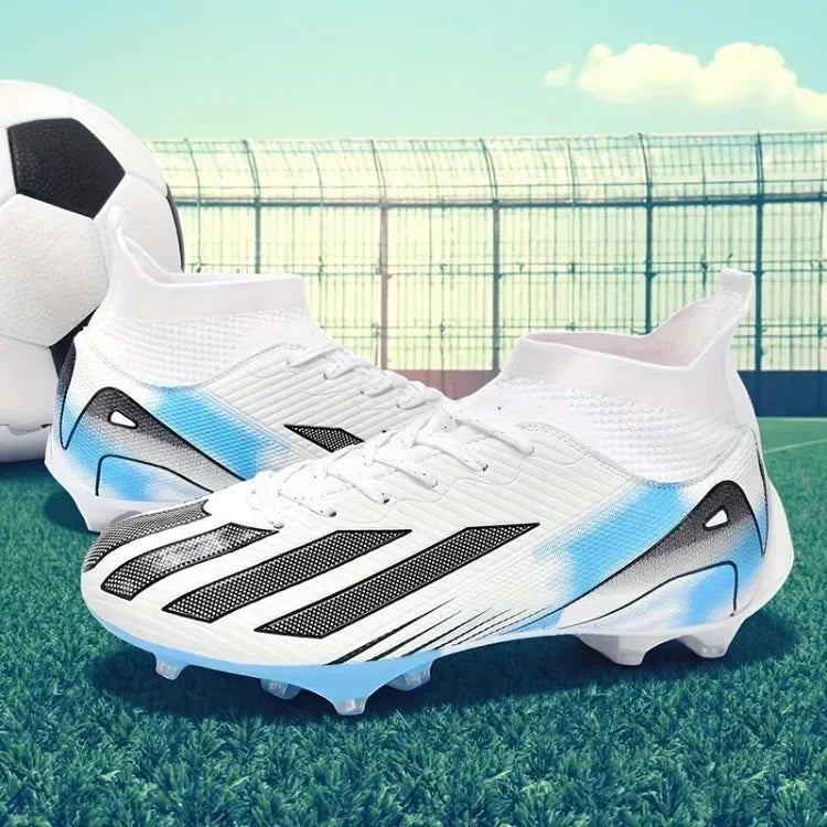 Men New TF Football Boots Sneakers Society Turf Grass Ultralight Male Soccer Shoes Comfortable Ankle Football Shoes Futsal Fast