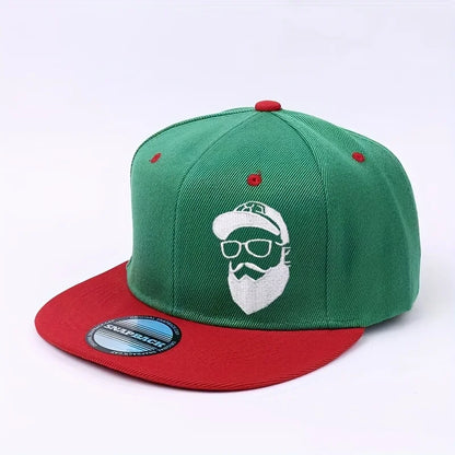 Printed Logo Bearded Grandpa Pattern Adjustable Buckle Closure Outdoor Sports Cap Baseball Cap Hip-Hop Style