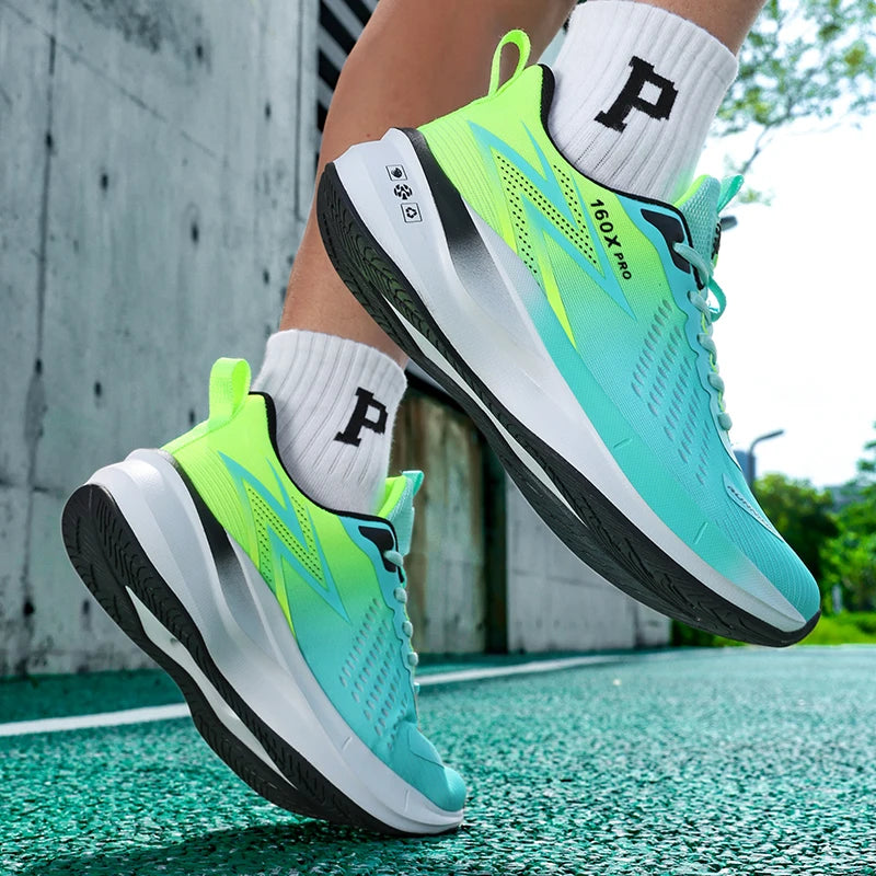 Spezielle Marathon-Laufschuhe für Herren und Damen, atmungsaktiv, leicht, mit Carbonplatte, komfortable, rutschfeste Sportsneaker
