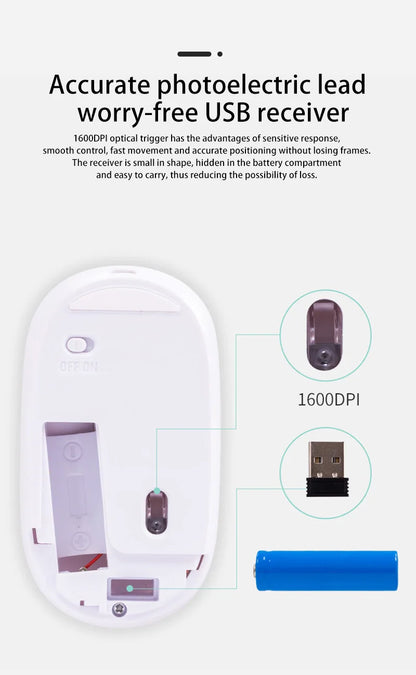 Lenovo Wireless Mouse USB Rechargeable Ergonomic Adjustable DPI Office Silent 2.4G Bluetooth Optical Electric Mice Game Office