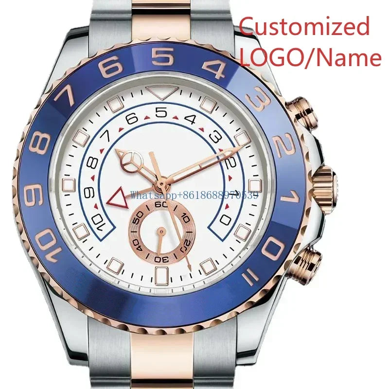 A989 Store Customized Watch Men's 44mm Automatic Mechanical Male Brand Clock Top Watches