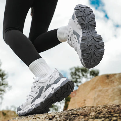 Men's and Women's Hiking Shoes Non-Slip Trekking Outdoor Sneakers Sports Shoes Camping Training Jogging Breathable Climbing Trail Shoes