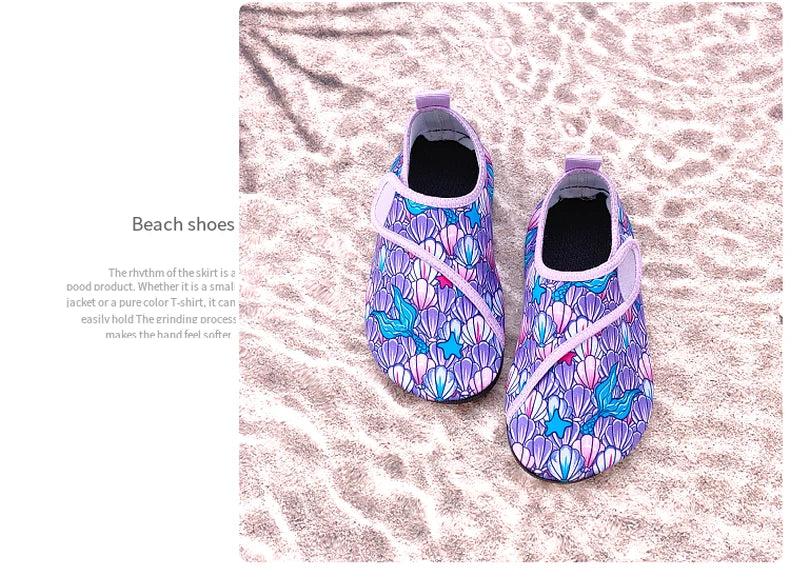 Weiche, faltbare Wasserschuhe für Jungen und Mädchen – Kinder-Strandschuhe für Sommer, Outdoor, Waten, Schwimmen, Surfen und Meer, schnell trocknende Aqua-Schuhe