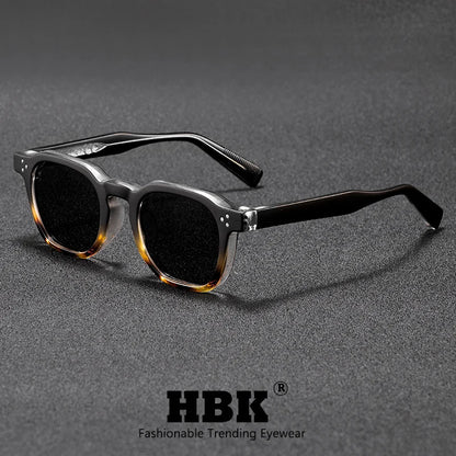 HBK Fashion Retro Men Sunglasses Classic Square Frame  Design Sun Glasses Women Outdoor Travel Party Business Festival Gift