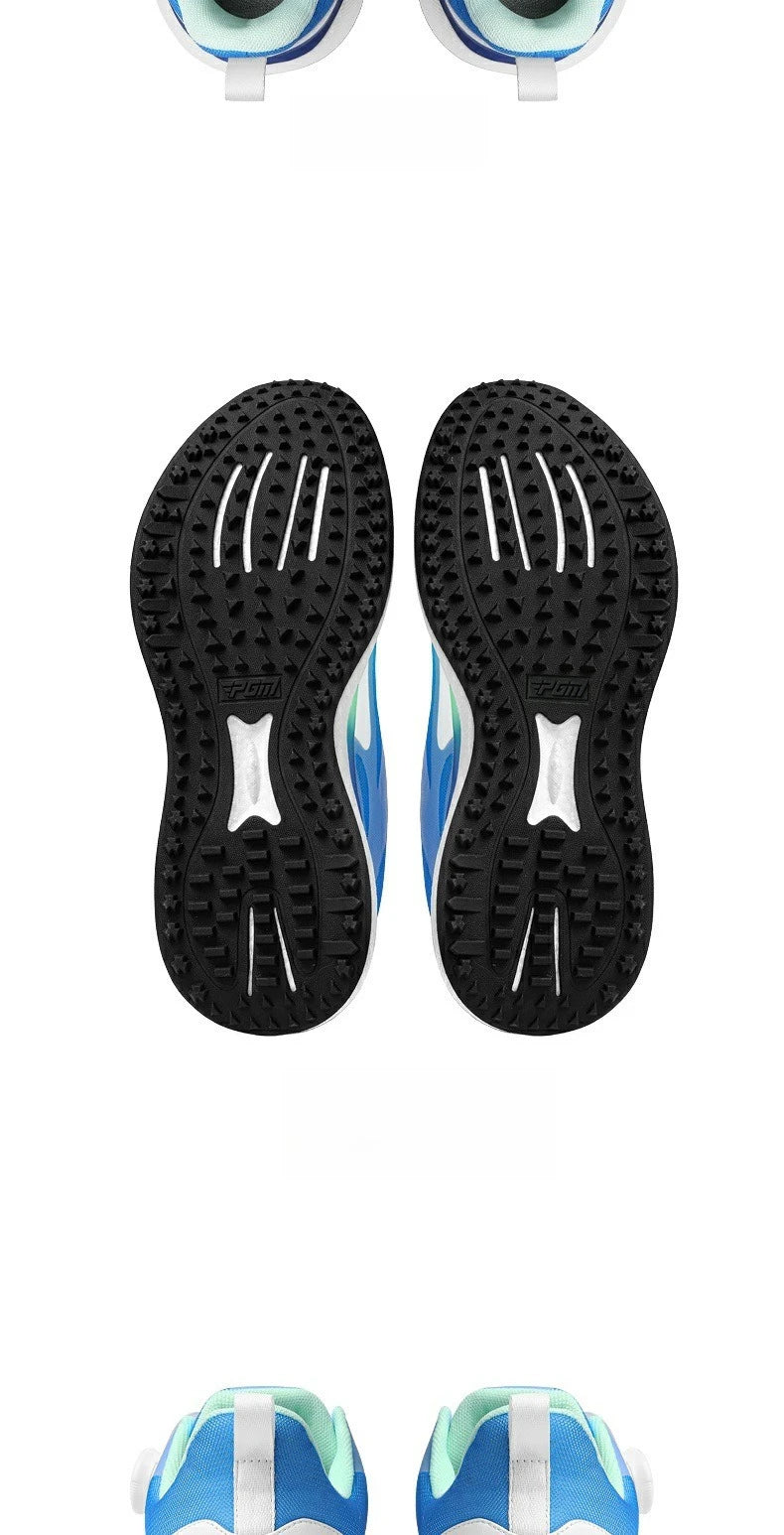 PGM Men's Golf Shoes with Ultra Soft Sole, Knob Shoelaces, Breathable, Anti-Slip Outdoor Sports Sneakers XZ412