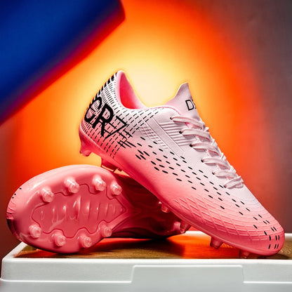 Low-Cut Football Cleats with Long TF Studs, Wear-Resistant and Flexible, Suitable for Outdoor Field Sports