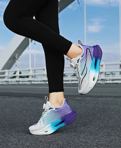 Zapatillas de running para hombre y mujer, transpirables, deportivas de competición, con amortiguación de carbono, ligeras, para jogging y entrenamiento masculino