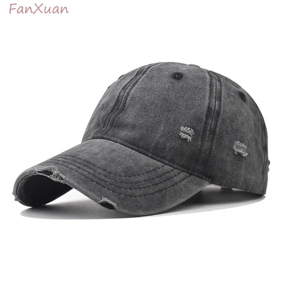 Distressed Baseball Cap Dad Hats for Men Women Vintage Washed Cotton soft crown Hat Adjustable Low Profile Unisex Style Headwear