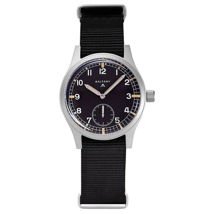 Baltany Dirty Dozen Watch Men's S2019 Military Vintage Wristwatch Small Seconds Hand VD78 Quartz Luminous 100M Waterproof Field Watch