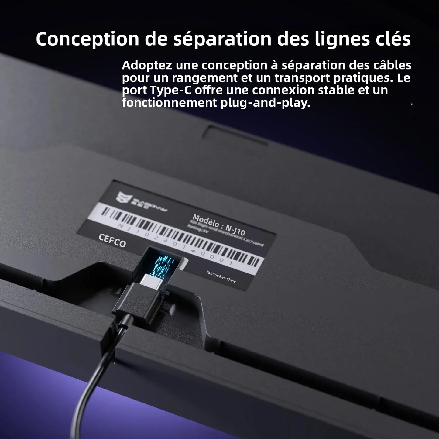 Teclado Gaming Mecânico com Fio de 108 Teclas e Retroiluminação RGB | Chip Gaming | Baixa Latência | Anti-Ghosting | para Jogadores de PC Win/Mac