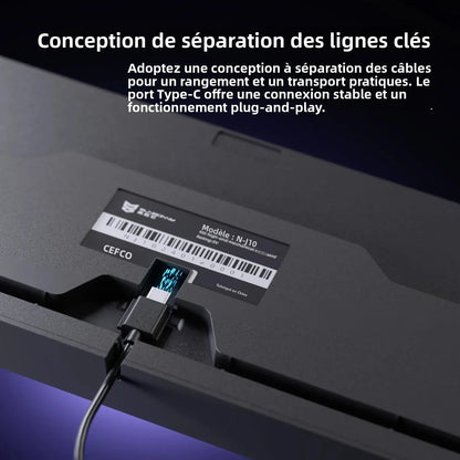 Teclado Gaming Mecânico com Fio de 108 Teclas e Retroiluminação RGB | Chip Gaming | Baixa Latência | Anti-Ghosting | para Jogadores de PC Win/Mac