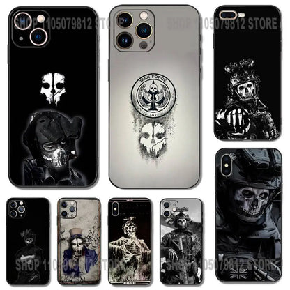 COD Call Of Duty G-Ghost Phone Case For iPhone 17 16,15,14,13,12,11,Pro,XS,Max,XR,Plus,Mini Soft Silicone Black Shockproof