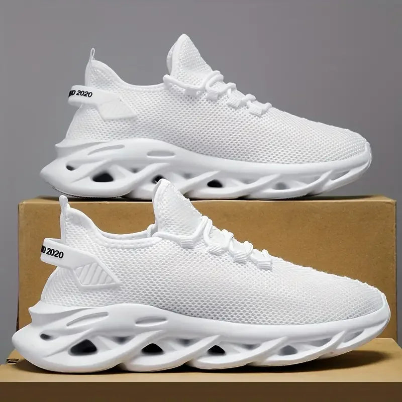 Men Casual Sport Shoes Breathable Lightweight Sneakers Outdoor Mesh Black Running Shoes Athletic Jogging Tennis Walking Shoes