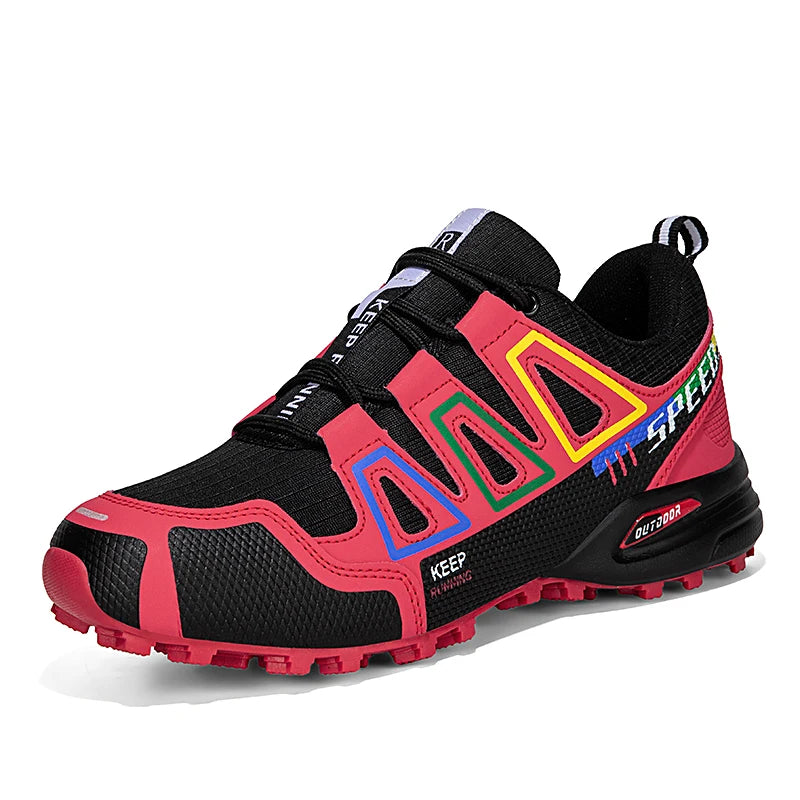 Unisex Outdoor Hiking Shoes Lace-Up Non-Slip Lightweight Men Tactical Training Sports Shoes Women Lockless Casual Cycling Shoes