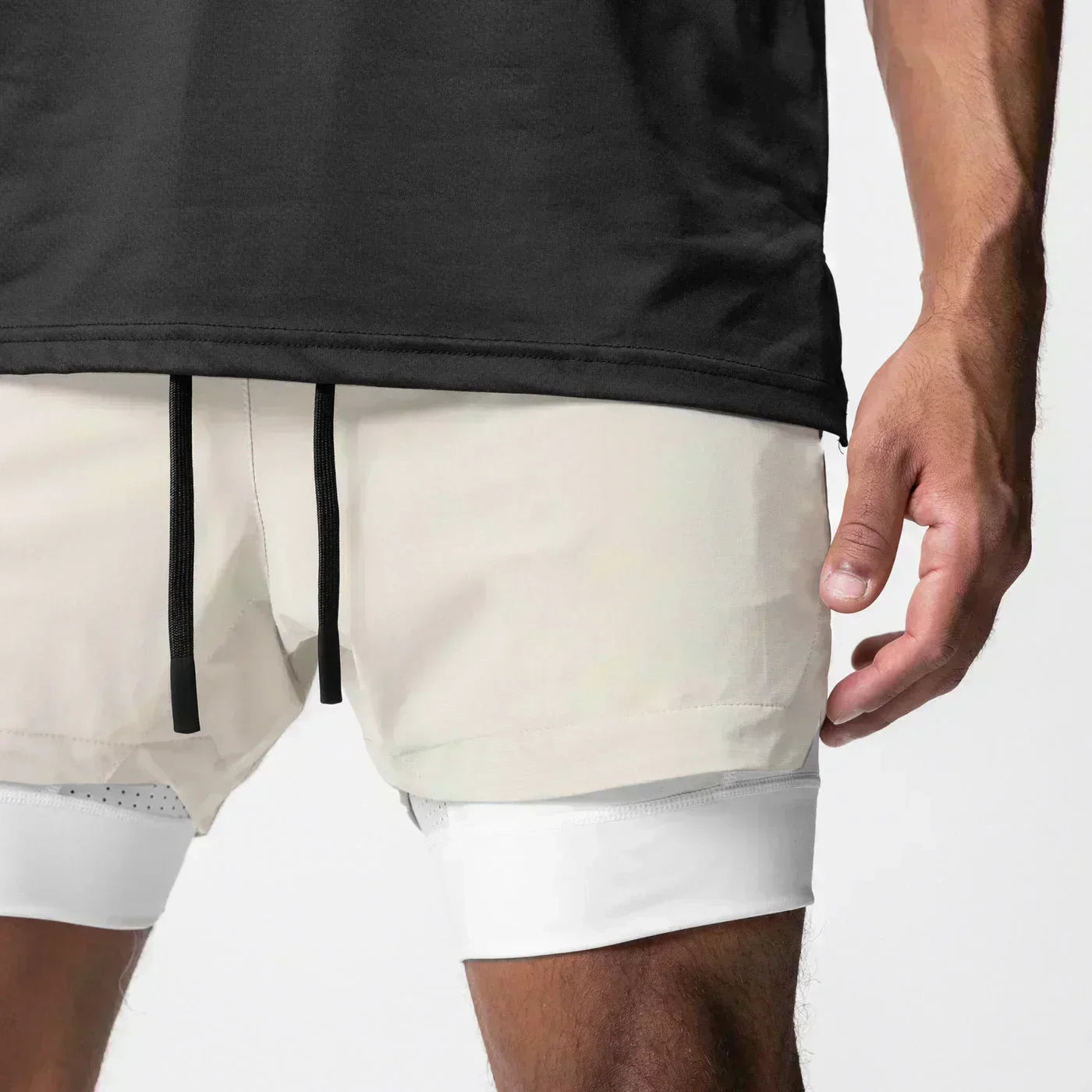 Dragon Ball Men's Shorts Double Layer 2-in-1 Shorts Vegeta Japan Anime Summer Autumn Quick-Drying Fake Two-piece Sports Shorts
