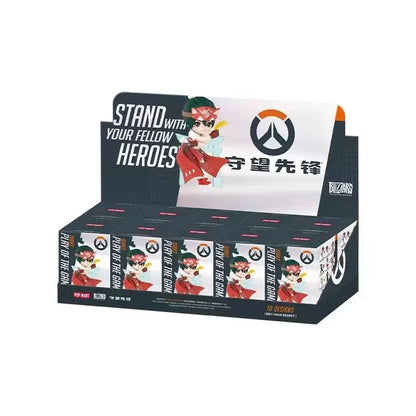 POP MART Original Overwatch Play Of The Game Series Blind Box PVC-Sammelfiguren, Schreibtischdekoration, Mädchen-Spielzeugmodell für Fans