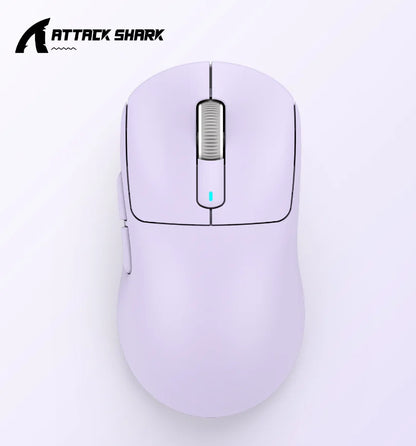 ATTACK SHARK X3 Three-mode Mouse 1K Hz, X3Pro Bluetooth Wireless Mouse 4K Hz Lightweight, PAW3395, 650IPS Mobile Speed