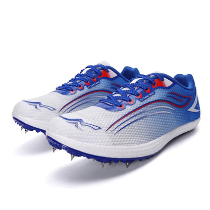 High Quality Men Women Track and Field Shoes Youth Anti-Slip Sneakers Outdoor Professional Jumping Running Shoes Student Trainers