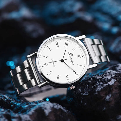 Men Watches Business Wrist Watch Luxury Leather Strap Analog Watches Quartz Wristwatches Clock Men Women Casual Simple Watch