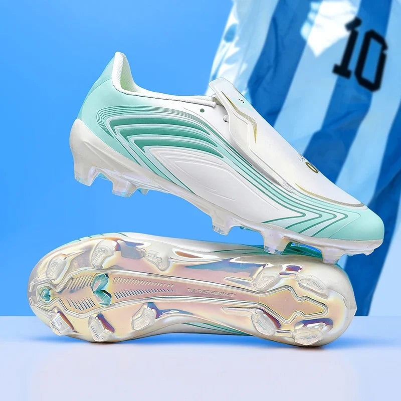 Nouvelles chaussures de football pour hommes, baskets de futsal, crampons de haute qualité, antidérapantes, chaussures de football d'intérieur, pour terrain synthétique, best-seller, montantes, pour extérieur