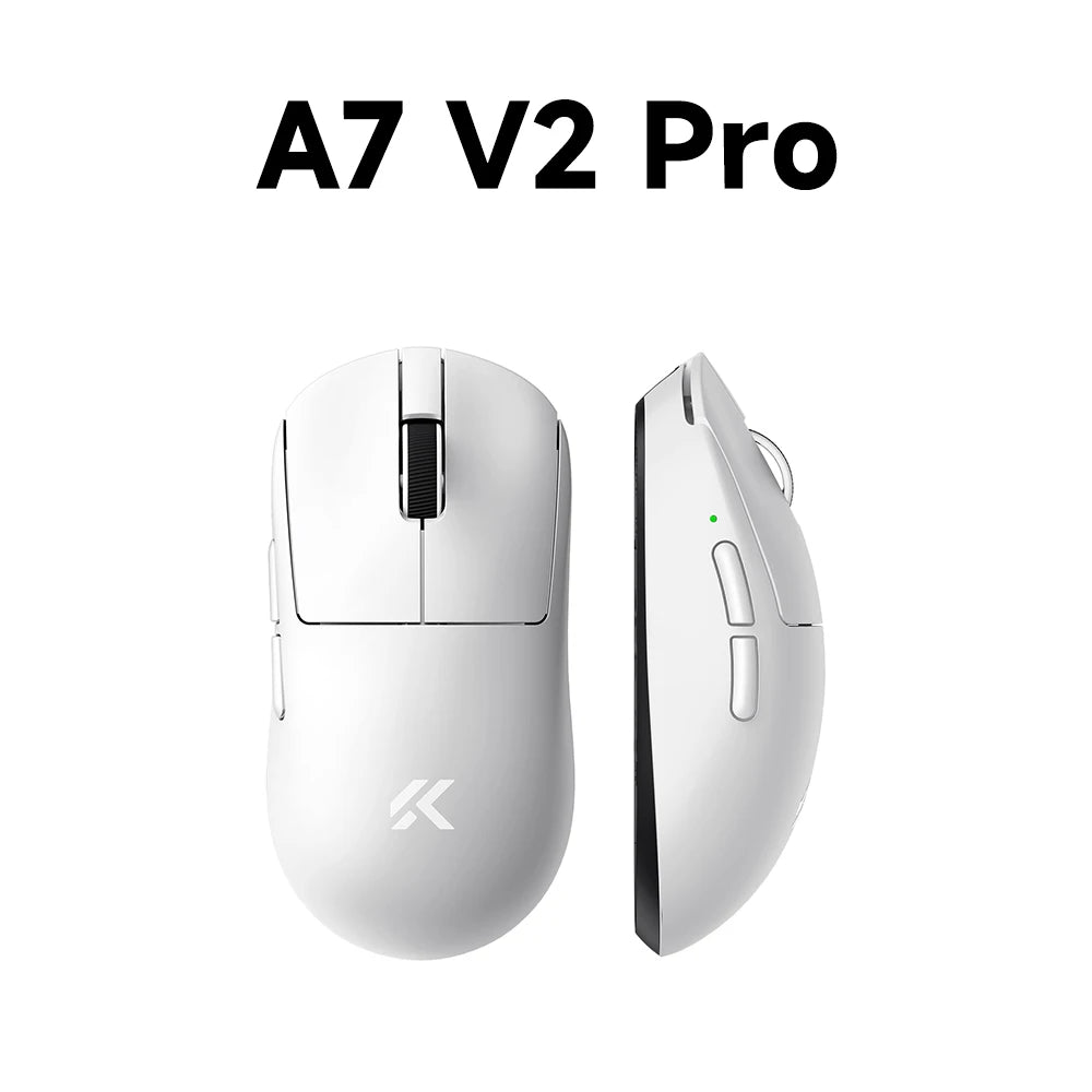 Ratón gaming inalámbrico ligero MCHOSE A7 V2 con doble tasa de sondeo de 8,000Hz, PAW3950 TI, para gaming, esports y oficina