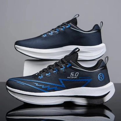 Brand Men's Carbon Plate Running Shoes, Soft Cushion, Shock Absorbing Sports Shoes, Unisex Sneakers, Light Anti-Slip Training Shoes