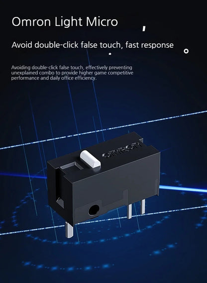 MCHOSE L7 Ultra+ mittelgroße/große Hand-Gaming-Maus E-Sports Paw3950 kabellos, drei Modi, leicht, Office-Dual-Drive-Computermaus