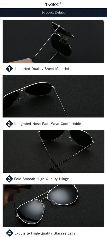 Sunmmer Polarized Sun Glasses Men Women Fashion Luxury Pilot Sunglasses Male UV400 Sunlight Proof Eyewear Female Versatile 3026